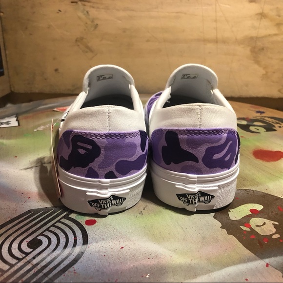 Custom VANS Asher BAPE Camo - womens Sz 8 - Picture 4 of 4